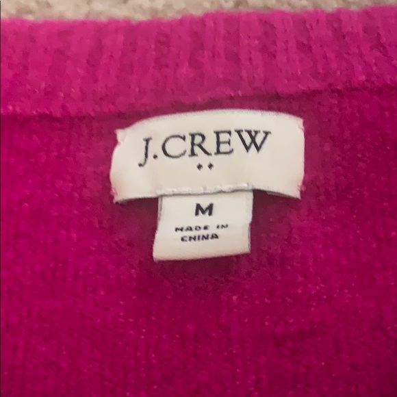 J.Crew long soft sweater. Hot pink size M - Picture 3 of 3